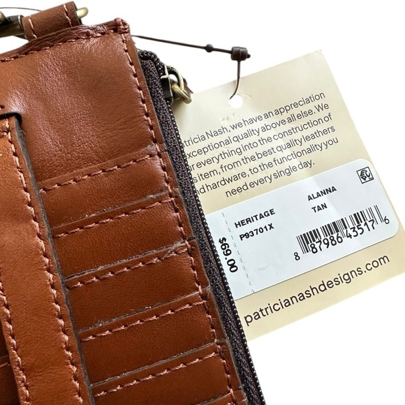 Patricia Nash Leather Alanna Wristlet Wallet - Picture 4 of 5